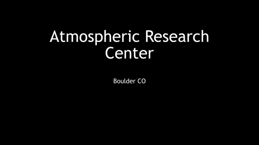 Atmospheric Research Center 2.001